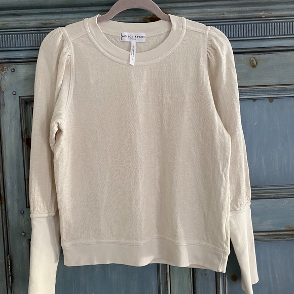Apiece Apart Tops - Apiece Apart ivory organic cotton top size S